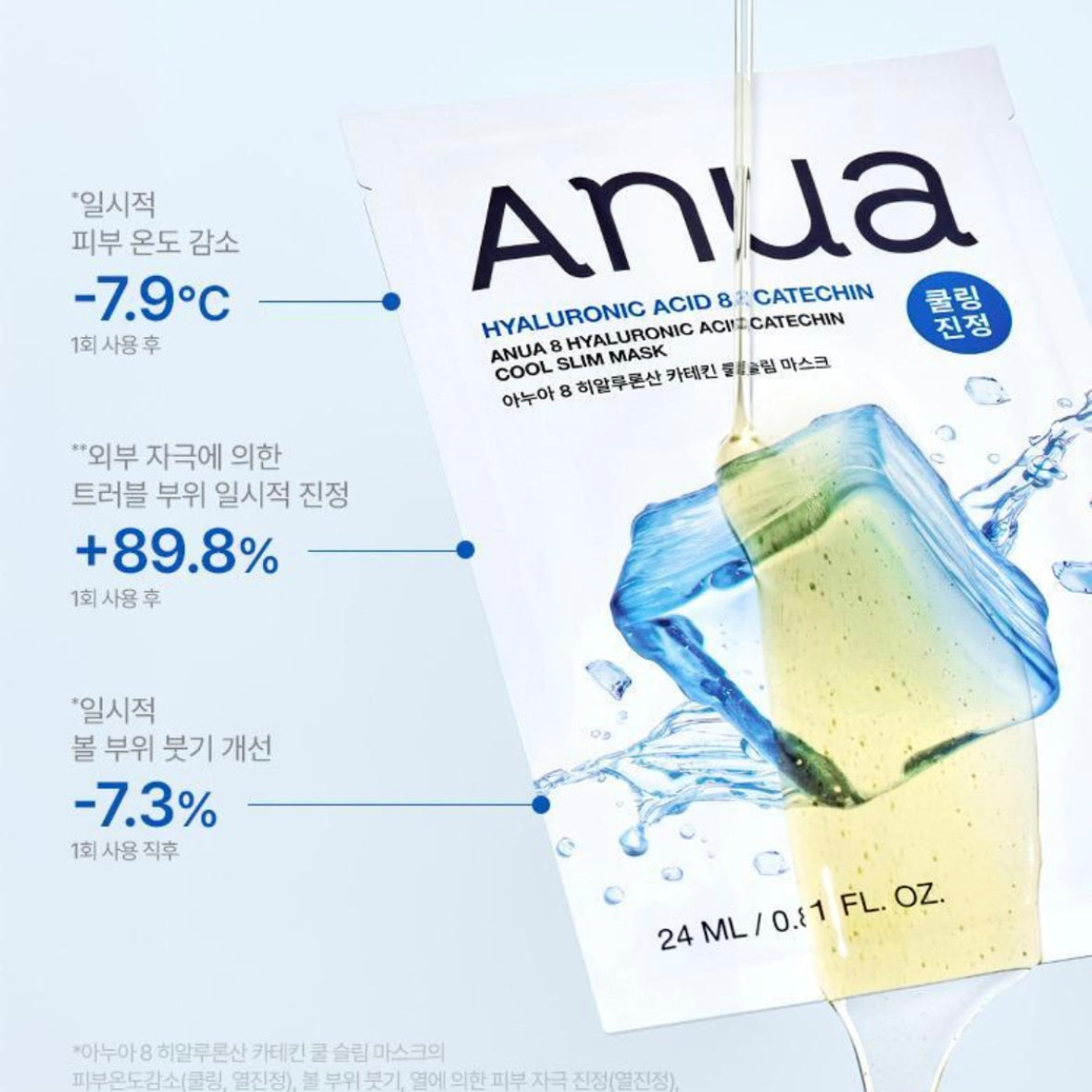 Anua 兒茶素涼浸浸舒緩面膜(一盒5+1片)