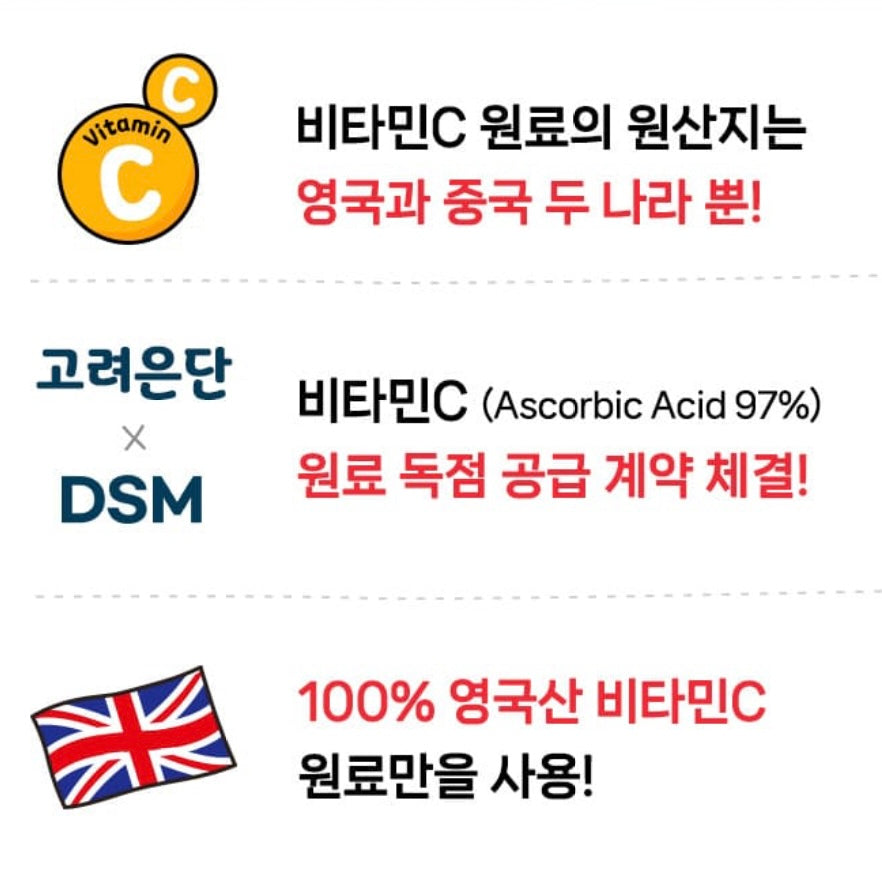 韓國銷量冠軍國民supplement🏆美白抗氧化增強免疫力高麗銀丹維他命C (120粒 60日份量)