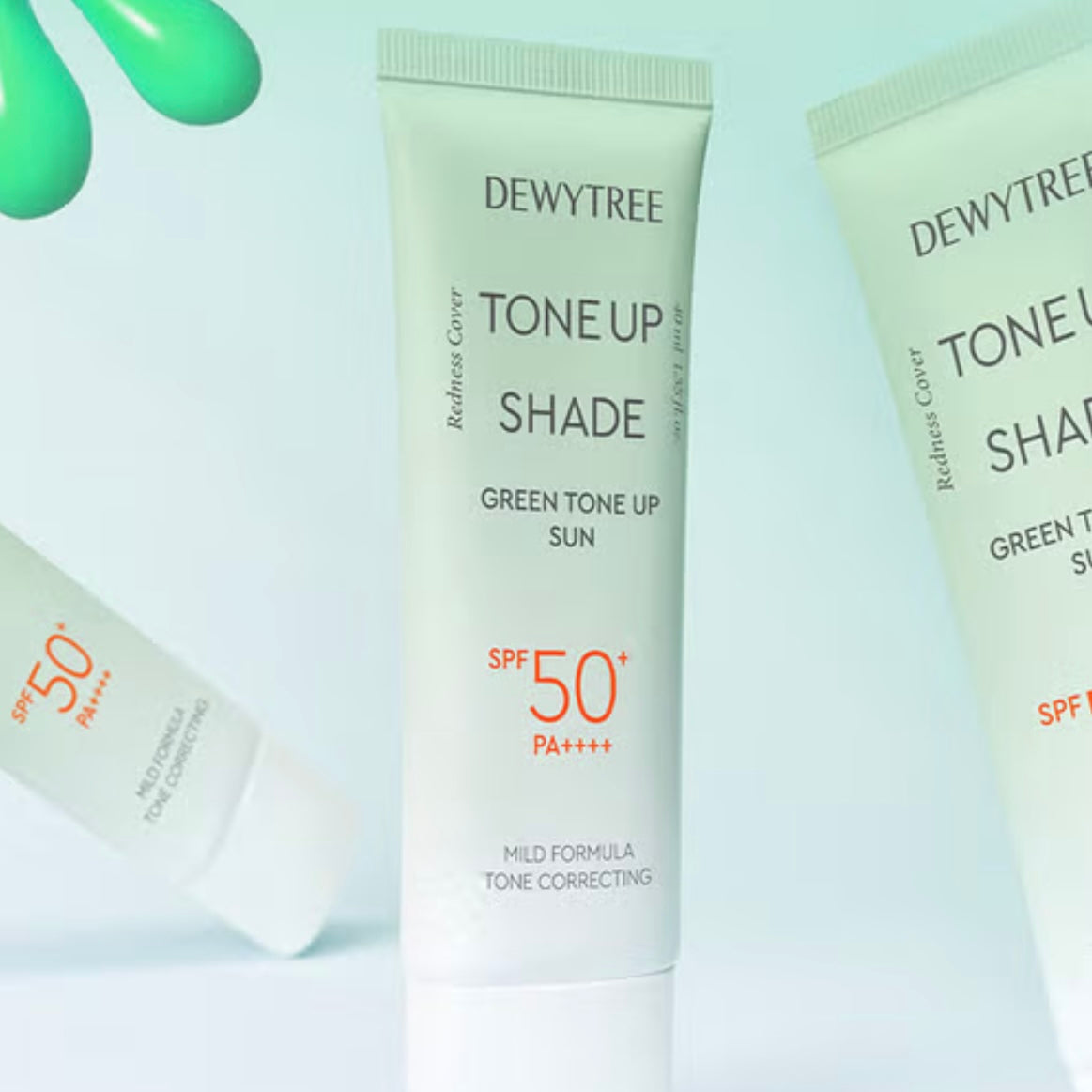 Dewytree 去紅舒緩鎮靜綠色調色防曬乳 (40ml) SPF 50+ PA++++ (適合泛紅肌膚)￼
