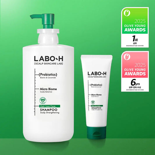 LABO-H [OY長期熱賣] 強化頭皮舒緩掉髮症狀洗髮精 (750ml+100ml)