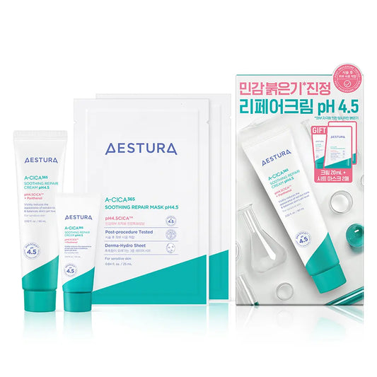 AESTURA A-Cica 365舒緩修護面霜 pH4.5 (60ml) (送乳霜 20ml+2 片面膜)
