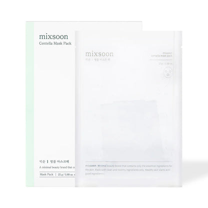 Mixsoon Centella Face Mask高濃度積雪草快速舒緩保濕面膜 (一盒5片)