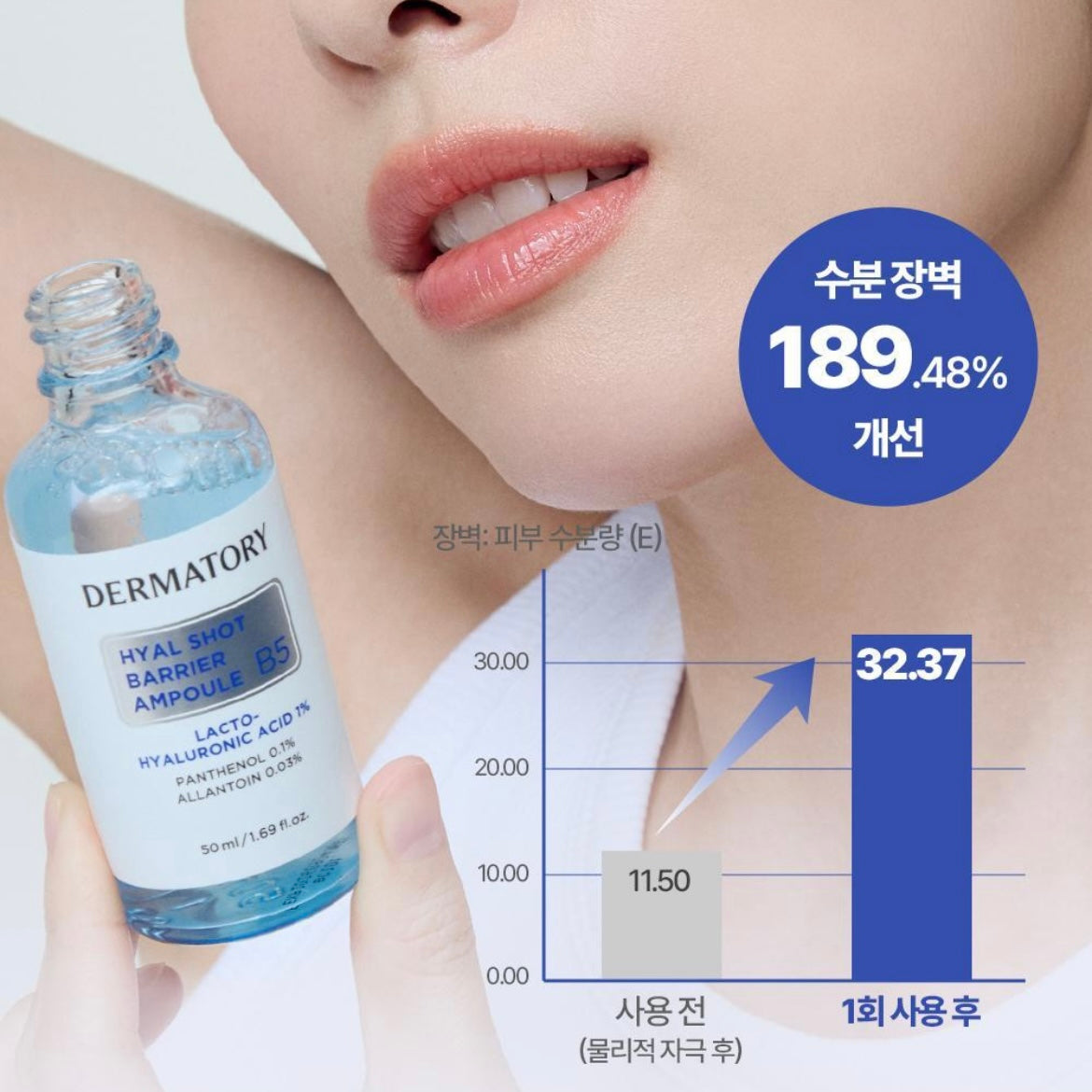 DERMATORY (1+1)Hyal Shot Barrier Ampoule B5精華 (50m+50ml補充裝)