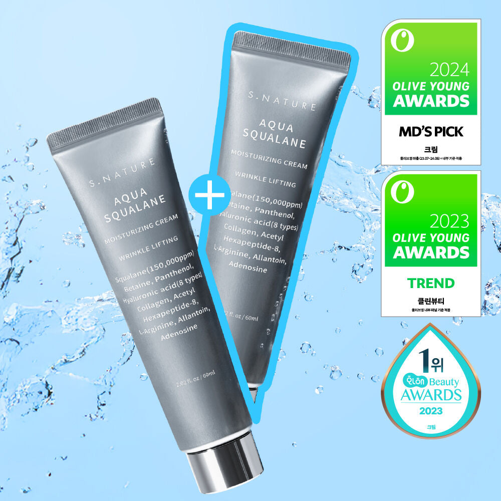 (1+1) S.Nature 水角鯊烷保濕水潤霜 (60ml + 60ml)