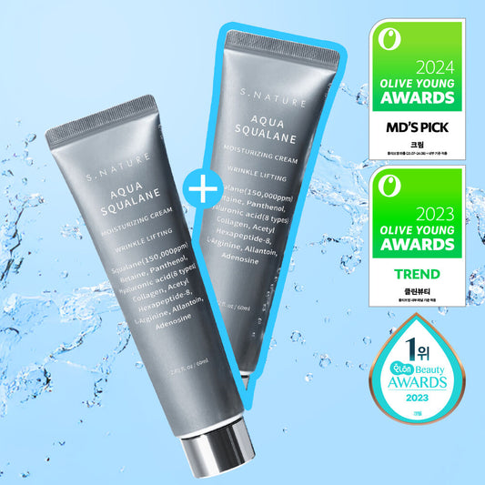 (1+1) S.Nature 水角鯊烷保濕水潤霜 (60ml + 60ml)