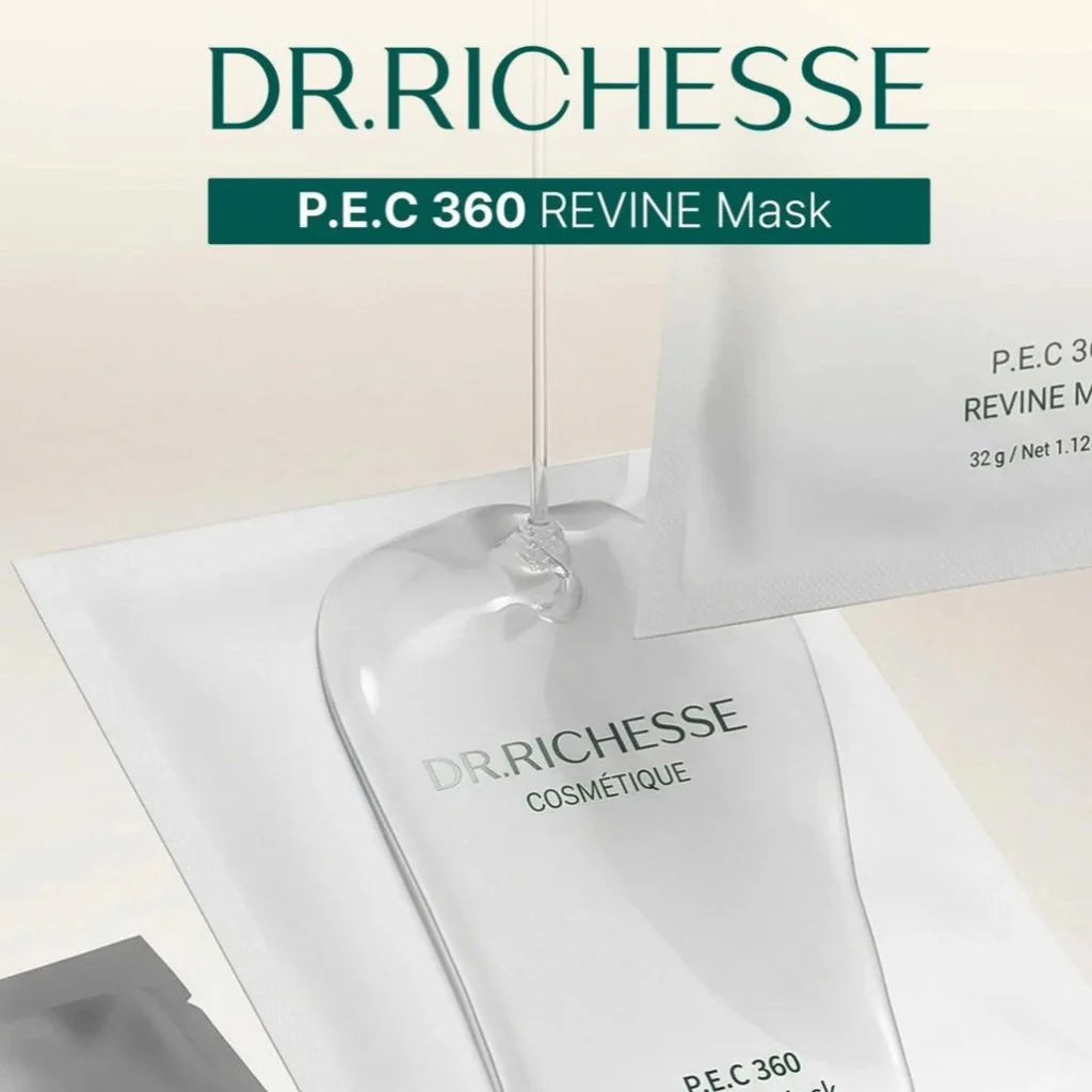 Dr. Richesse P.E.C 360 Revine Mask P.E.C 360醫學級修復面膜 (一盒5片)